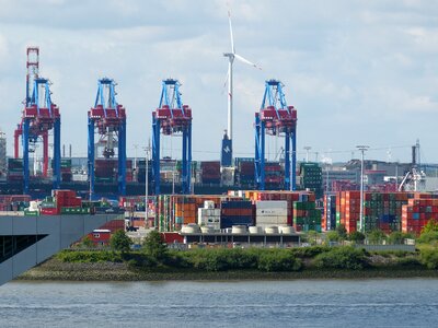 Cranes elbe industrial heritage photo