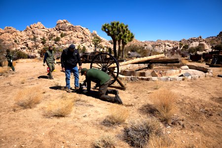 Ranger Completing Preservation Work at Keys Ranch photo