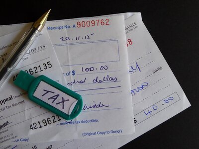Receipt deduction donate