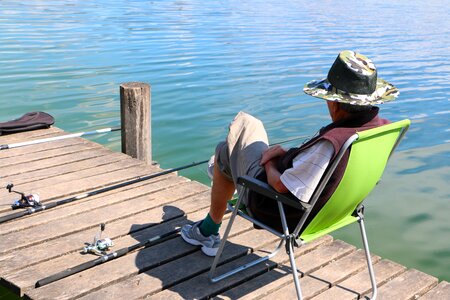 Recovery deck chair lake