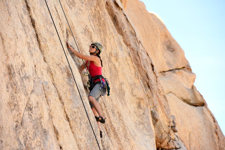 Climbing in Hidden Valley