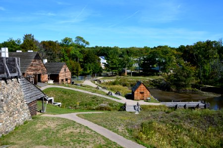 Iron Works with view of blacksmith shop