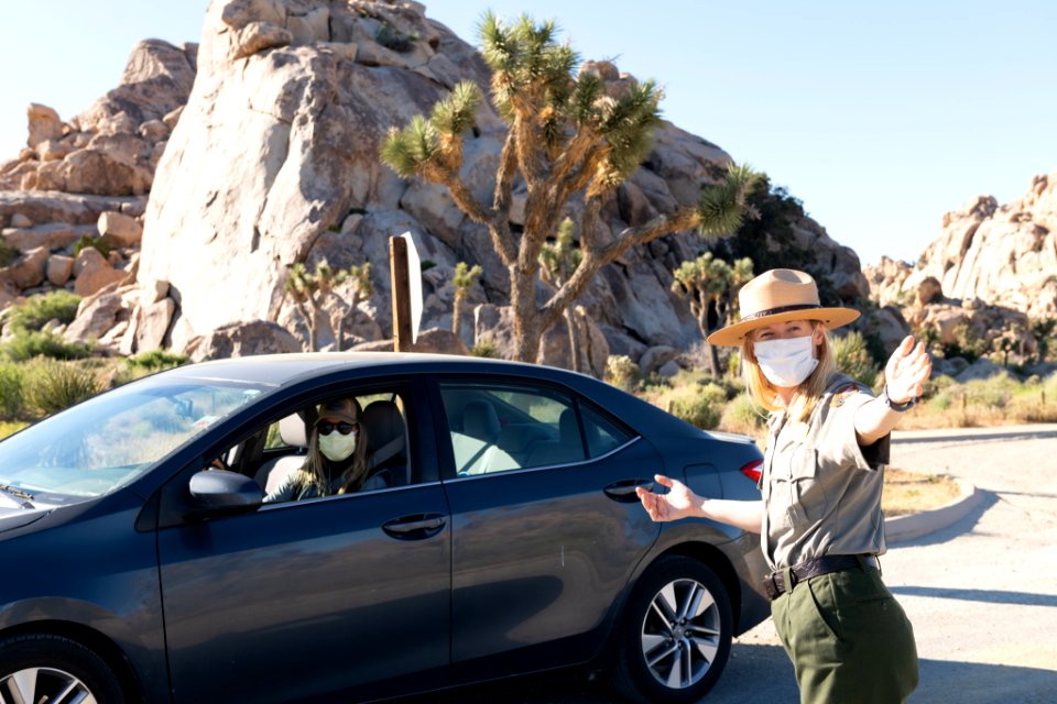 Visitor Park Ranger car interaction