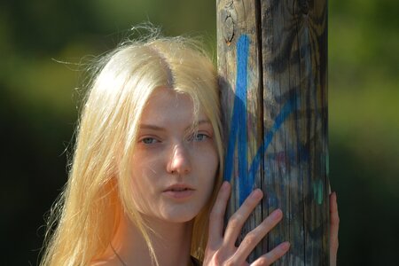 Blond portrait young
