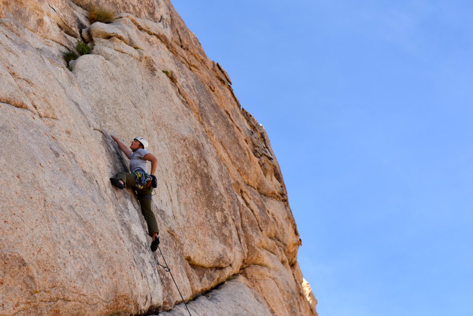 Climbing in Hidden Valley