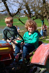 Tractor young agriculture photo