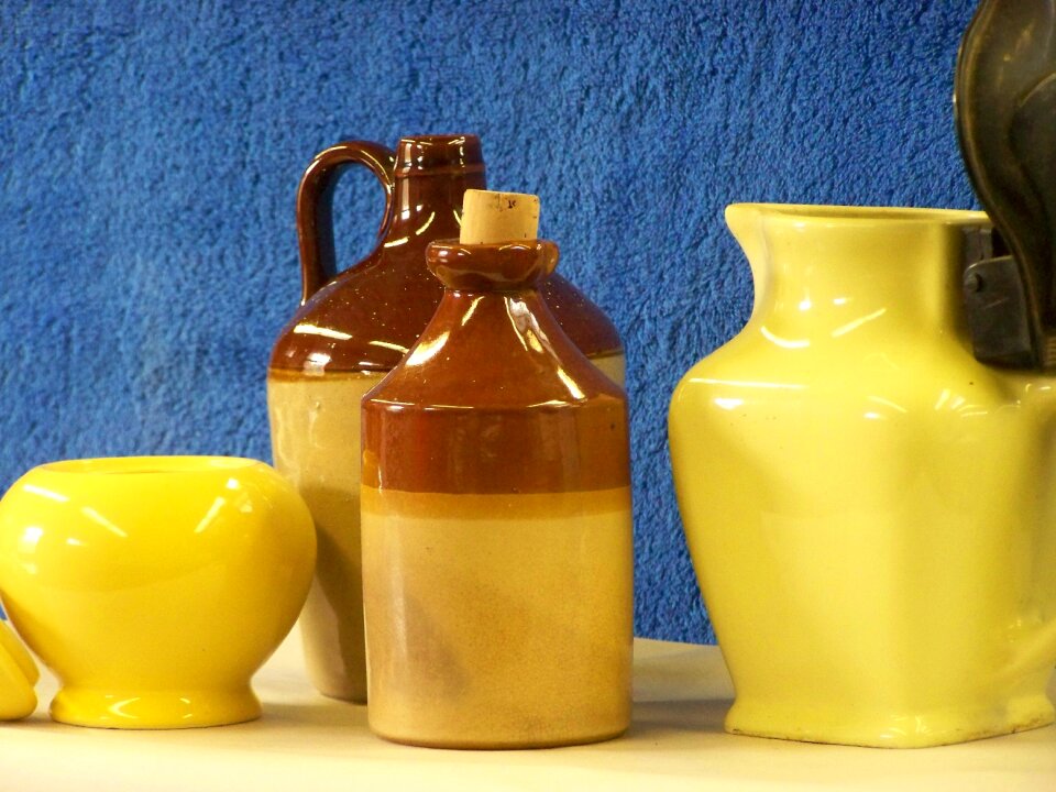 Glass drink pitcher photo