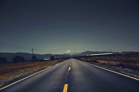Road stripes peak