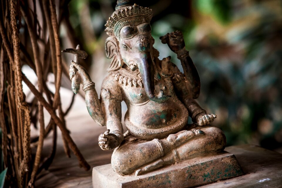 Stone figure hinduism photo