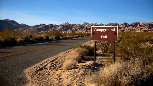 Full Campground Sign at Indian Cove photo
