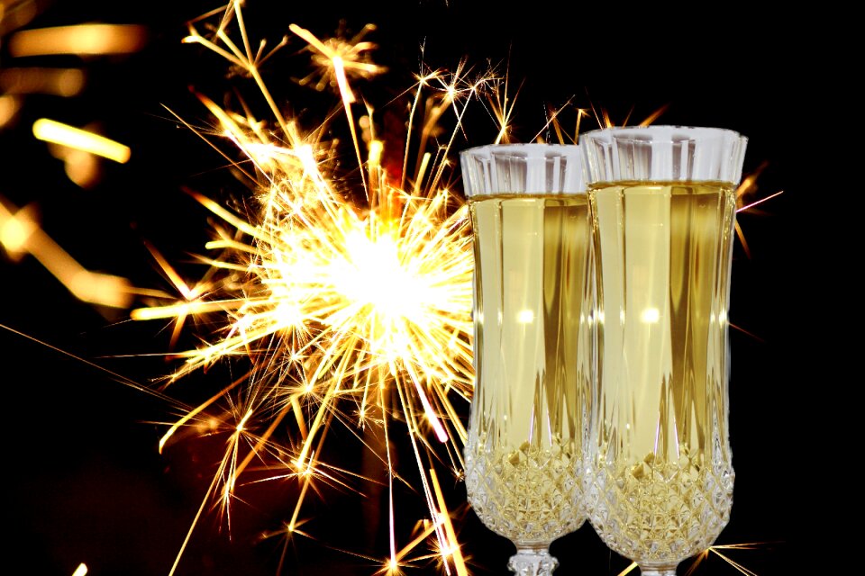 Sparkler shining celebration