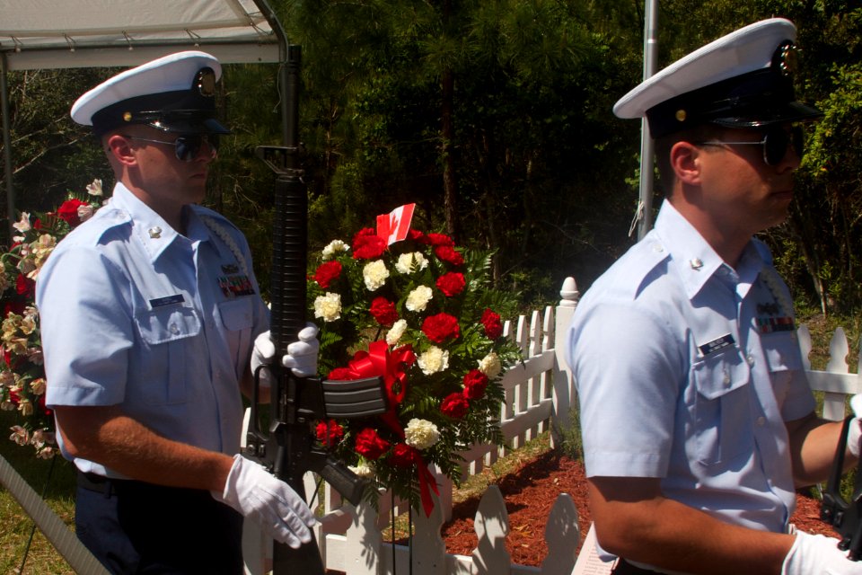 Honor Guard Marches By
