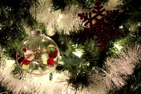Christmas tree holiday decoration photo