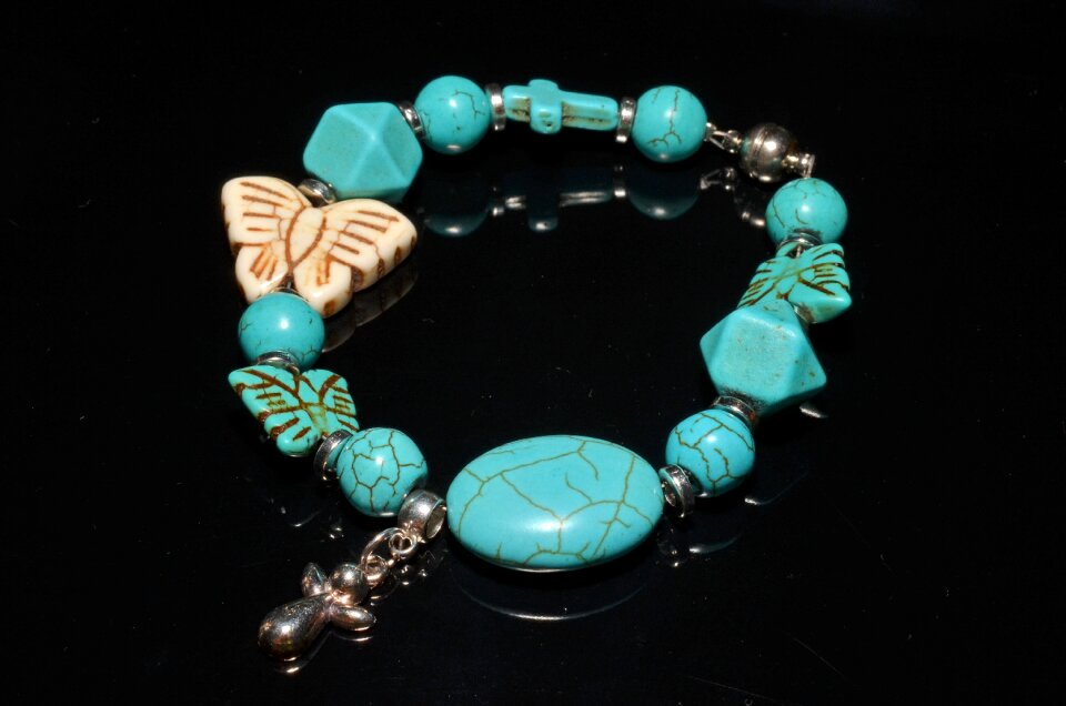 Bracelet charm turquoise