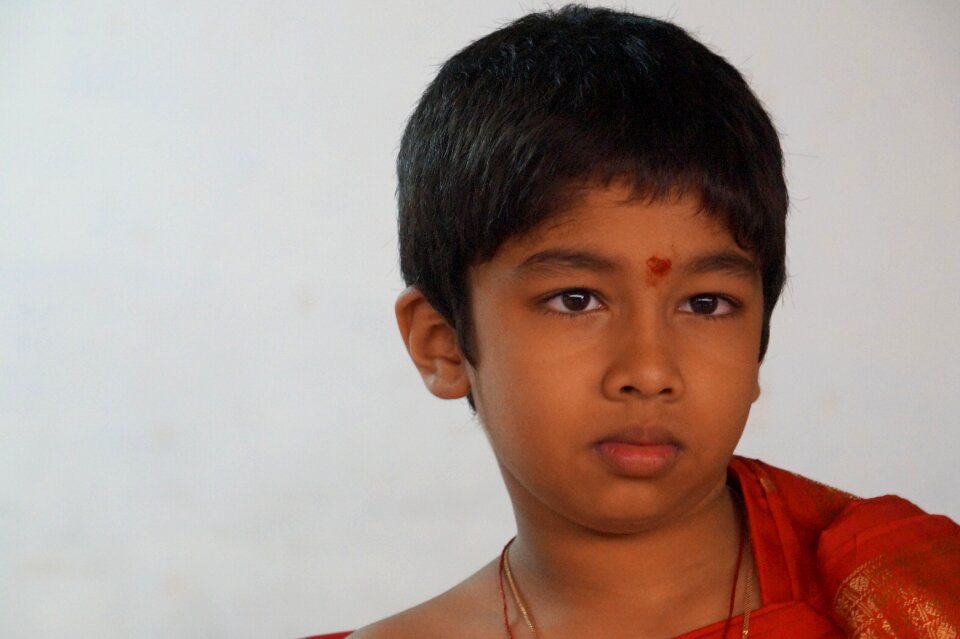 Boy traditional dress portrait