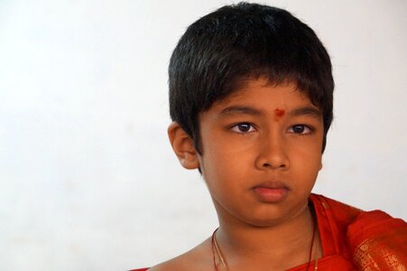 Boy traditional dress portrait