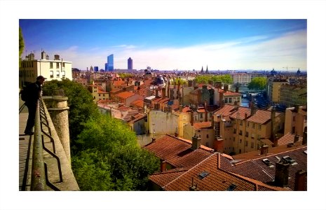 Lyon , vue de la Croix-Rousse (France) photo