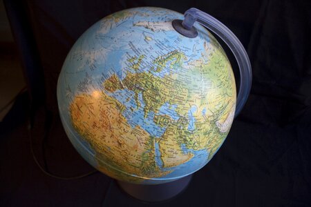 Map of the world europe earth