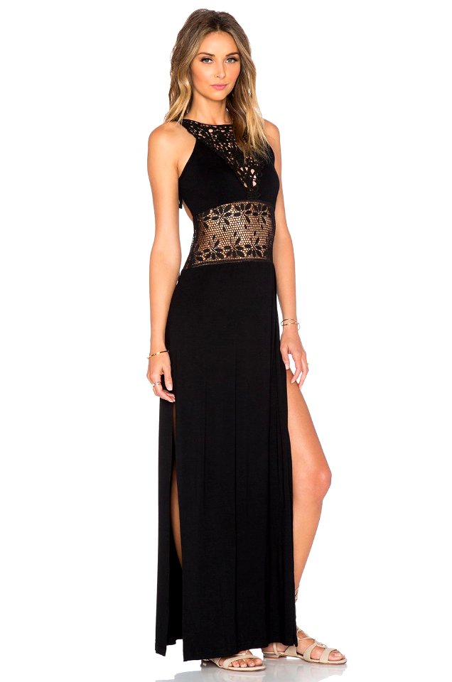 Love Indie Goddess Crochet Maxi Dress WD31 V2