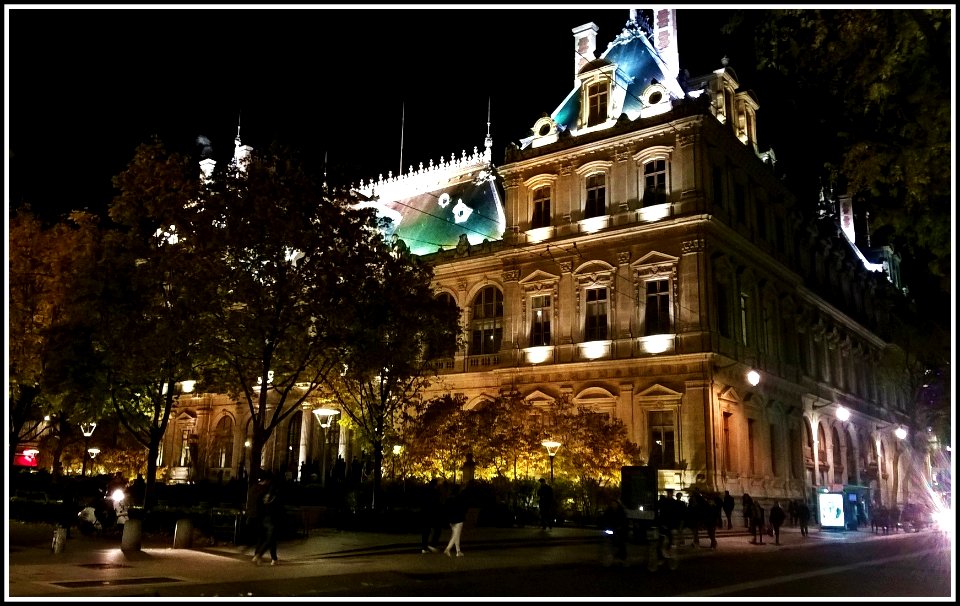 Lyon by night (France)