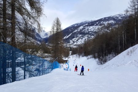 Bardonecchia - Campo Smith - top to bottom of the blue run 5 - cruising into the finish