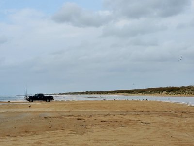 Hurricane Teddy - Hatteras Island, Looking W R48 09-19-2020
