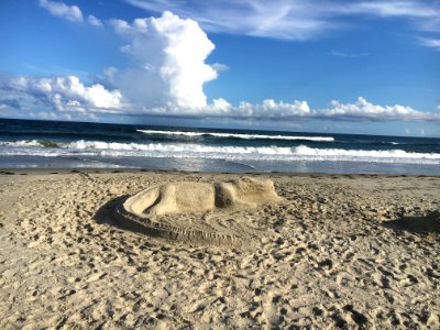 Ocracoke sand sculpture photo