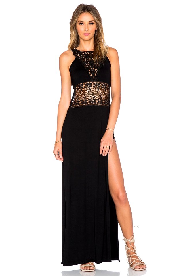 Love Indie Goddess Crochet Maxi Dress WD31 V1