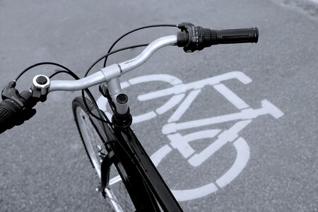 Bicycle signs bike black and white photo