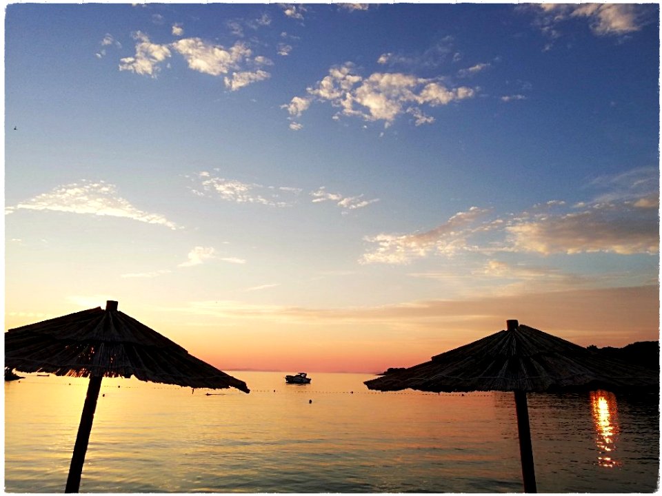 Coucher de soleil sur l Adriatique