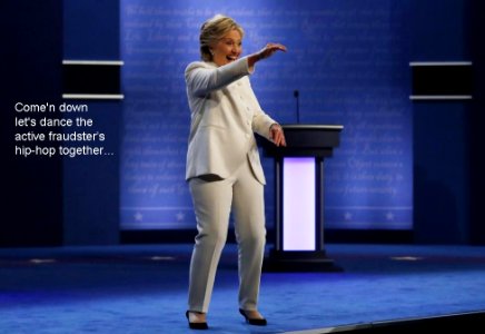 Hillary Clinton Fraudsters dance photo