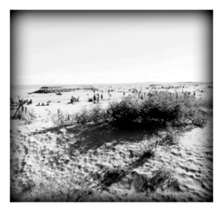 Une plage désertée photo