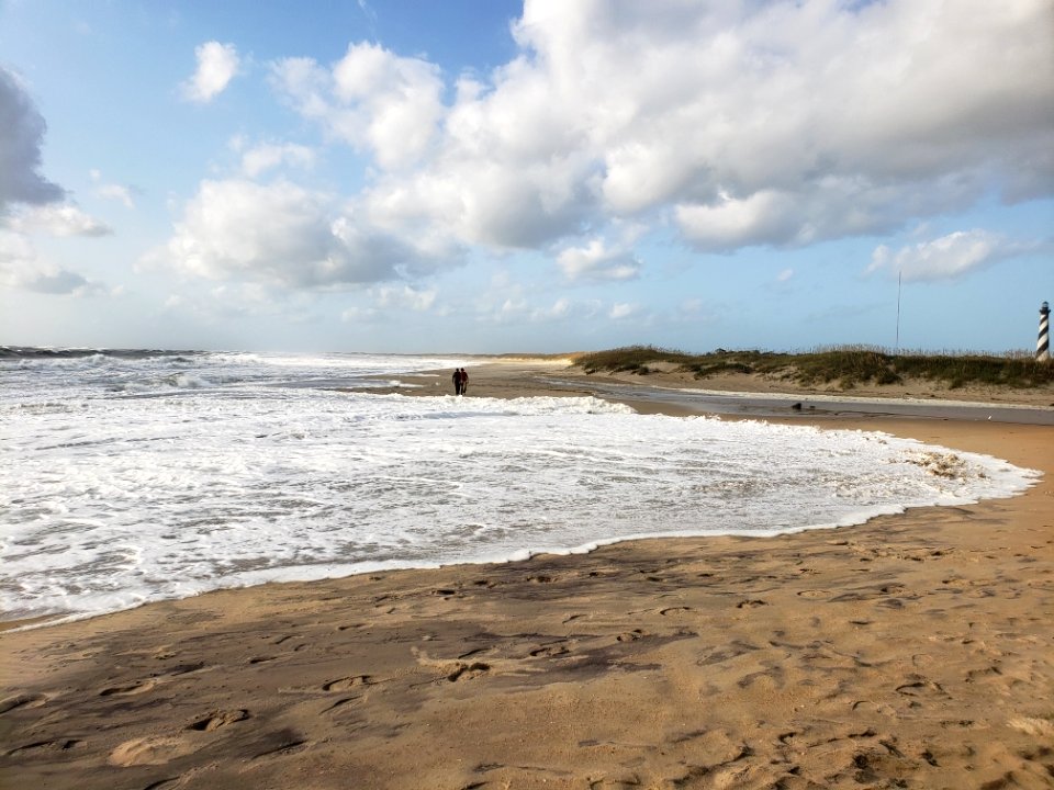 Hurricane Teddy - Cape Hatteras Lighthouse Beach 09-21-2020