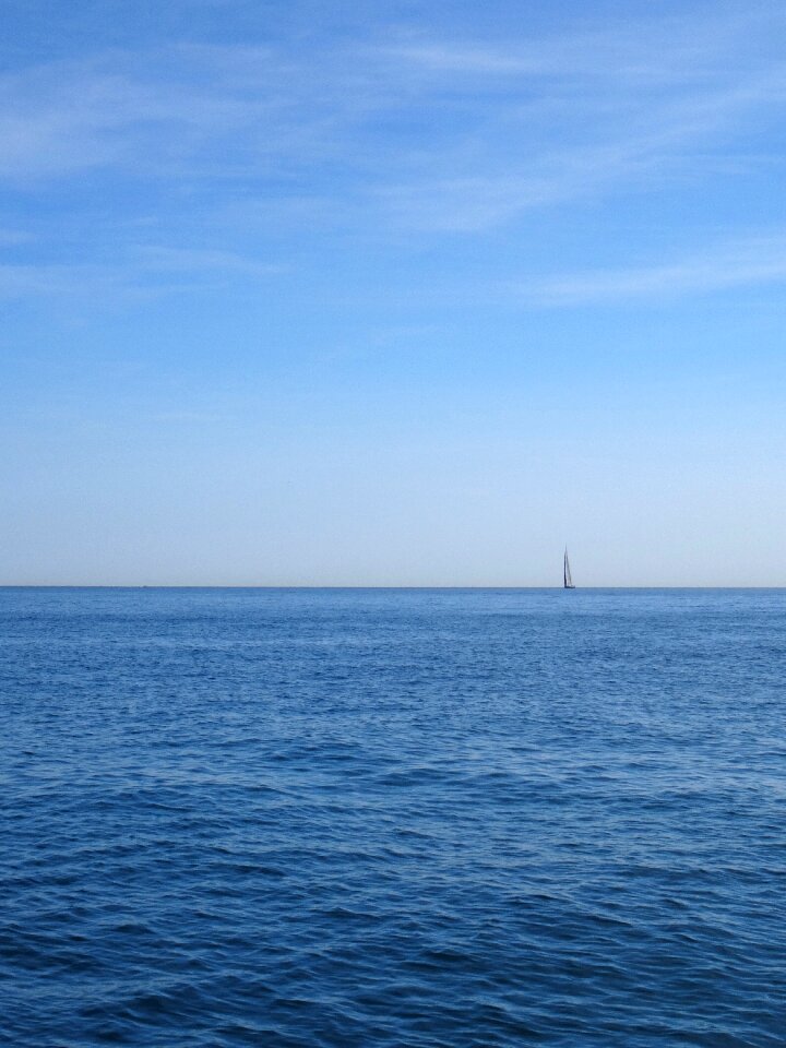 Ocean blue yacht