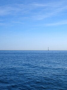 Ocean blue yacht photo