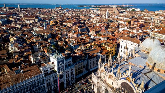 High above San Marco square, Venice