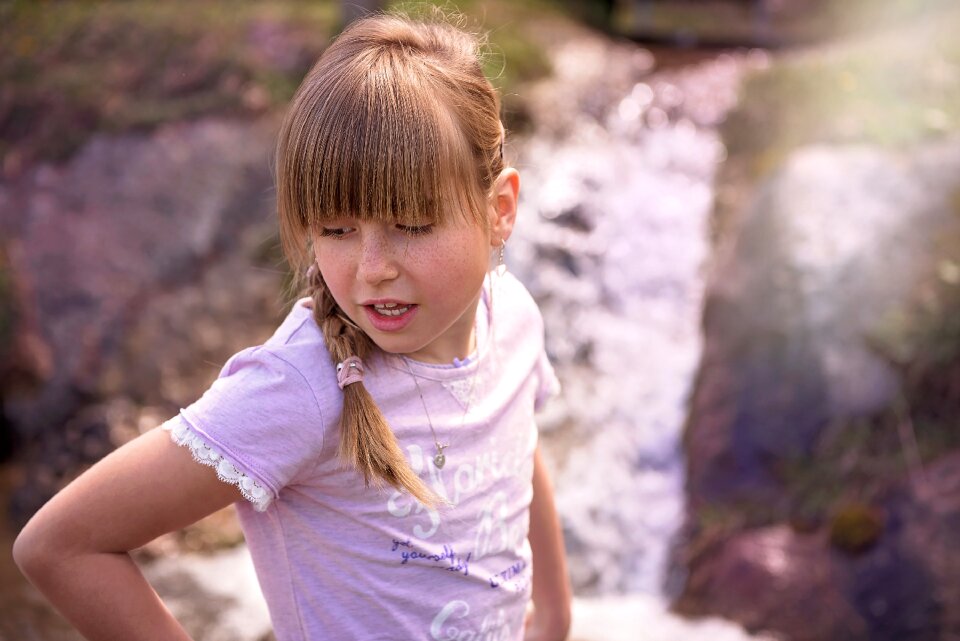 Girl nature out