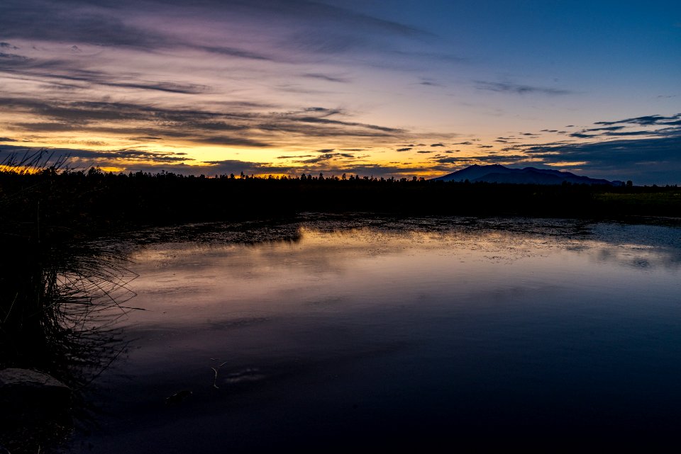 Sunset over Marshall Lake