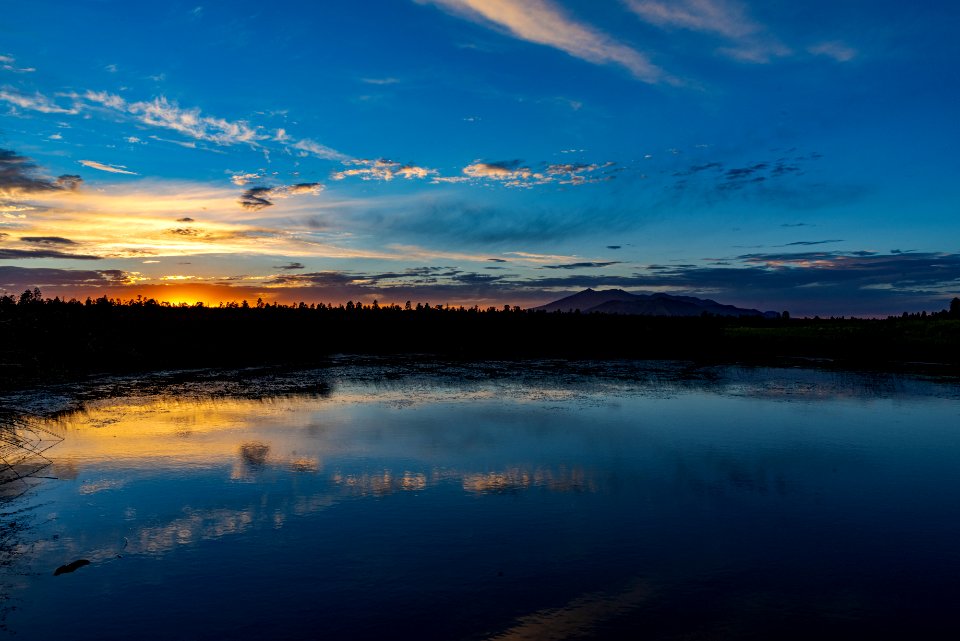 Sunset over Marshall Lake