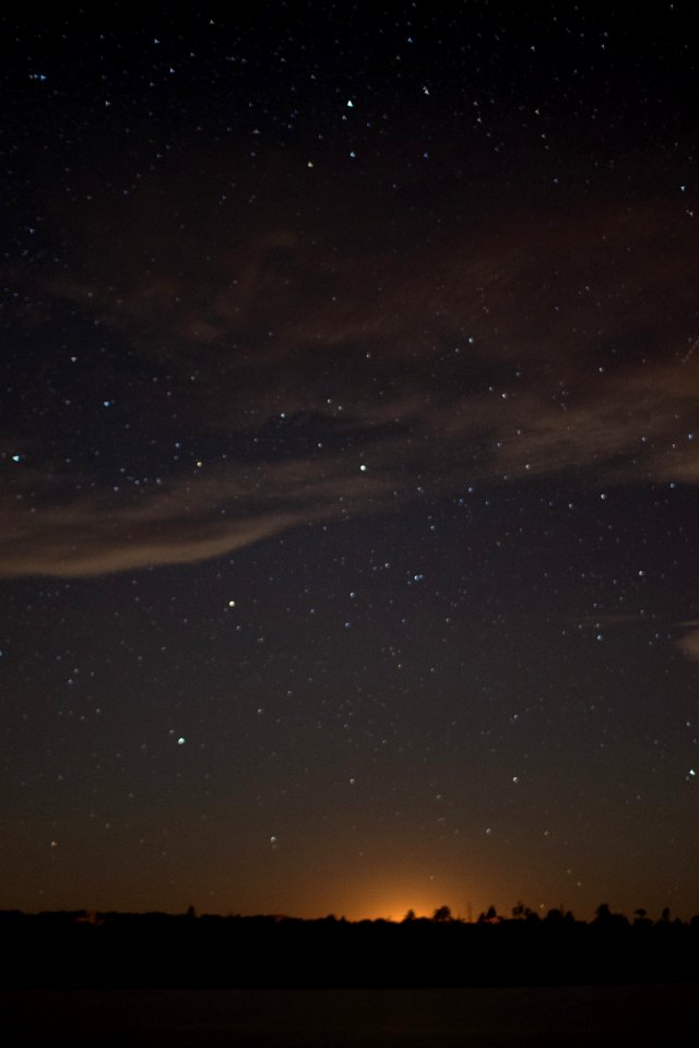 Moonset over Ashurst Lake