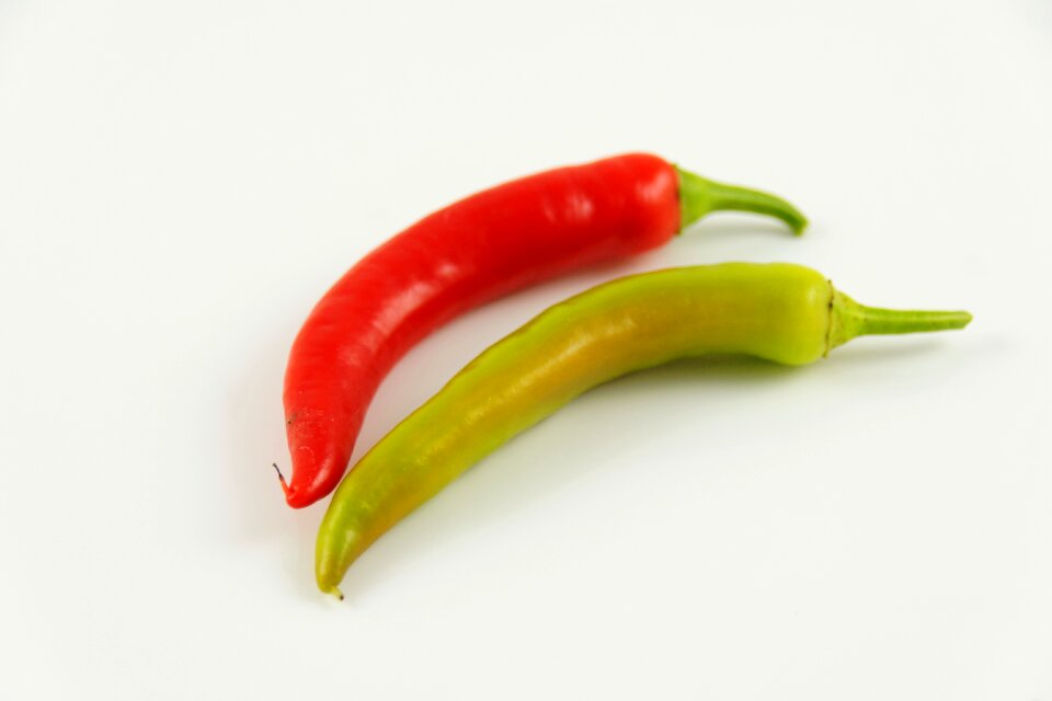 Green red vegetables