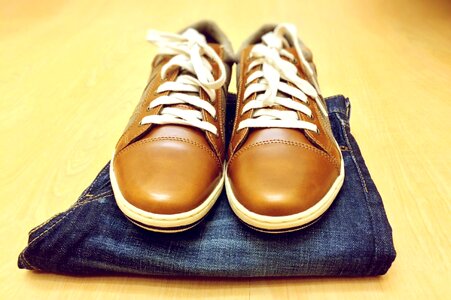 Hipster shoes jeans photo