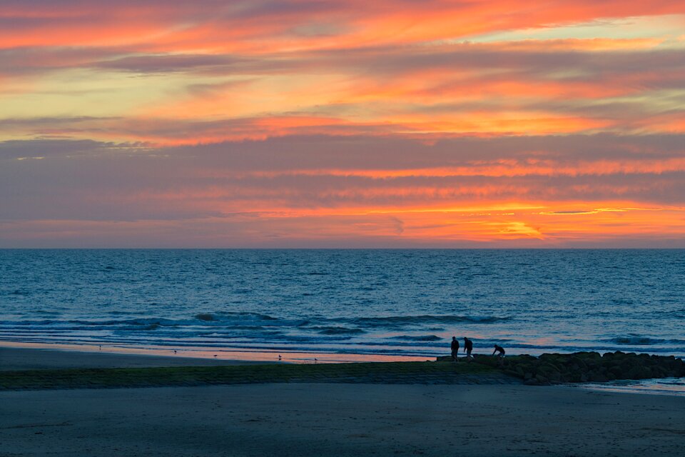 Bredene beach evening