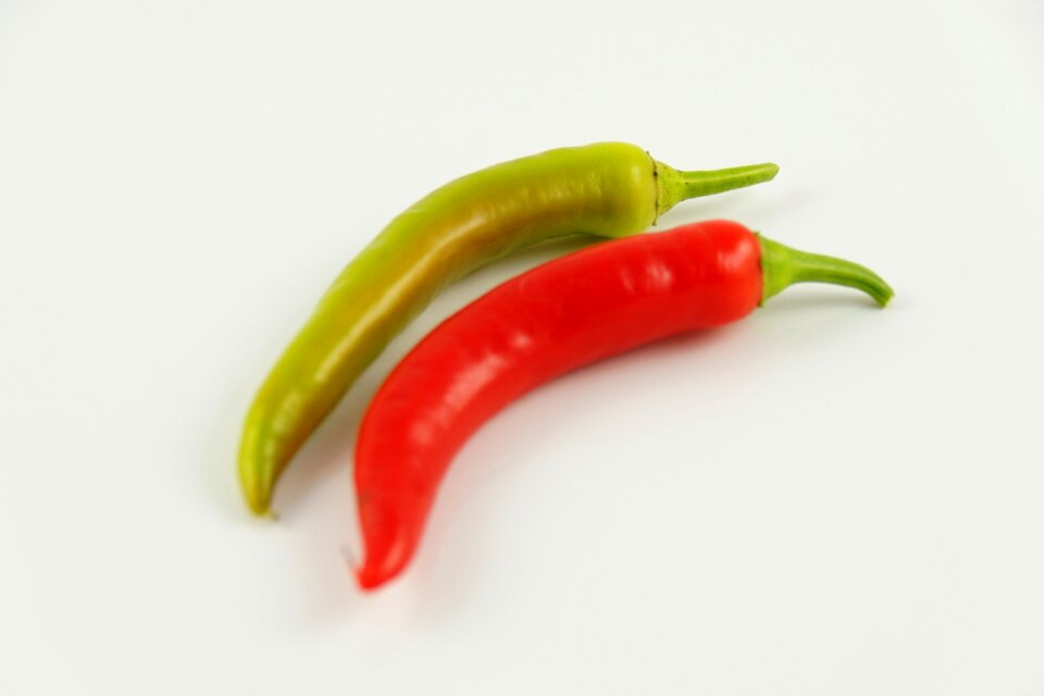 Green red vegetables