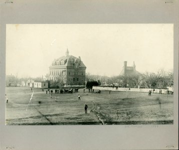 Baseball Game at the old campus of Phillips Academy, 1889 photo