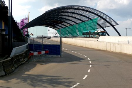 2011.05 - 'Bus-entrance to drive up the new bus-station', behind train station Central Station, at the East side; geotag free urban picture, in public domain / Commons CCO; city photography by Fons Heijnsbroek, The Netherlands photo