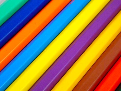Bright color colored pencils