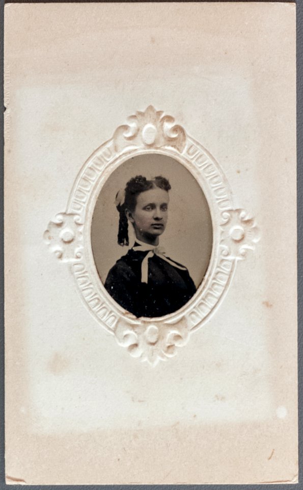 Tintype portrait of a woman