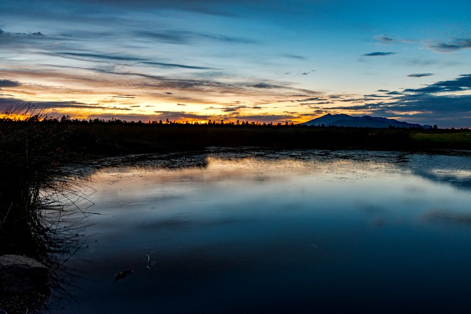 Sunset over Marshall Lake