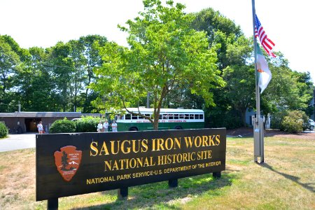 Troop 173 Boy Scouts visiting the Iron Works